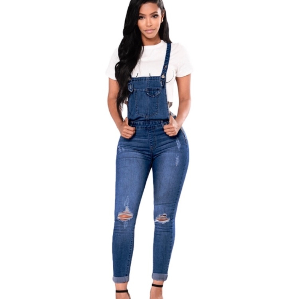 Sexy stretchy Denim Overalls /jeans